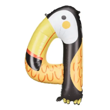  Fólialufi 4-es szám tukán mintával 90cm party kellék