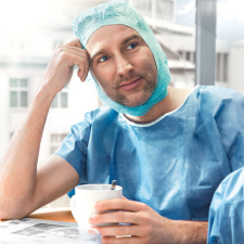  Foliodress® zsilipruha (kék), kerek nyakkivágással (L; 50 db / karton) gyógyászati segédeszköz