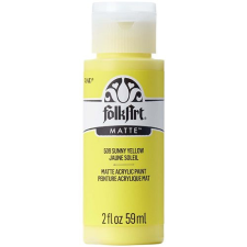 Folkart Akrilfesték - matt - 59 ml - Sunny Yellow - Acrylic Matte (1 db) akrilfesték