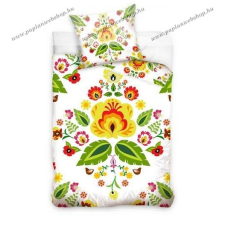  Folklór pamut 2 részes ágyneműhuzat, Fehér lakástextília