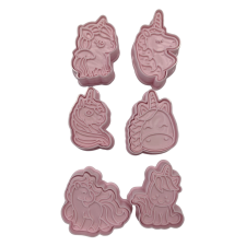 Fondant , Keksz , Sütemény kiszúró 6db-os készlet - Unikornis sütés és főzés