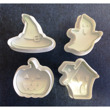 Fondant / Marcipán rugós kiszúró 4db-os készlet - Halloween sütés és főzés