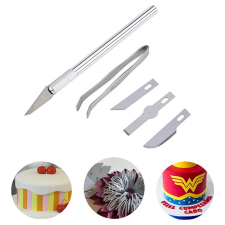 Fondant modellező szike – 4 pengével és csipesszel sütés és főzés