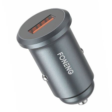 Foneng C15 USB-A autós töltő szürke (C15 Single) (C15 Single) mobiltelefon kellék