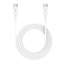 Foneng X55 USB-C - USB-C töltőkábel 2m fehér (6970462515623) (6970462515623) kábel és adapter