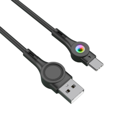 Foneng X59 USB-A - USB-C adat- és töltőkábel 1m fekete (6970462516071) (6970462516071) kábel és adapter