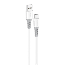 Foneng X66 USB USB-C kábel, 20W, 3A, 1m (fehér) kábel és adapter