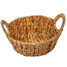  Fonott kosár kerek füllel D26cm M11cm dekorációs kellék