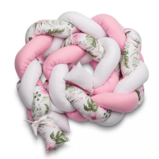  Fonott rácsvédő kiságyba Sensillo rózsaszín virágokkal bababiztonság