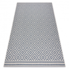 Fonott sizal flat szőnyeg 48357/951 négyzetek 200x290 cm lakástextília