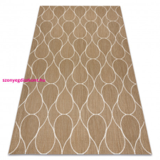  Fonott sizal flat szőnyeg 49379265 Cseppek bézs 140x200 cm lakástextília