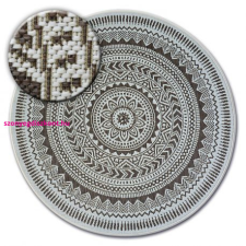  Fonott sizal flat szőnyeg kör48695/768 ÓLOMÜVEG kör 120 cm lakástextília