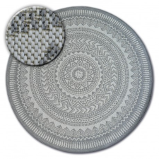  Fonott sizal flat szőnyeg kör 48695/637 ÓLOMÜVEG kerék 120 cm lakástextília