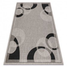 Fonott sizal floorlux szőnyeg 20078 ezüst / fekete 60x110 cm lakástextília