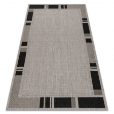 Fonott sizal floorlux szőnyeg 20195 ezüst / FEKETE 60x110 cm lakástextília