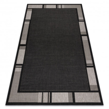 Fonott sizal floorlux szőnyeg 20195 FEKETE / ezüst 60x110 cm lakástextília