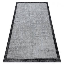Fonott sizal floorlux szőnyeg 20401 Keret ezüst / fekete 160x230 cm lakástextília