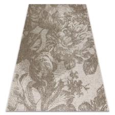 Fonott sizal floorlux szőnyeg 20491 virágok pezsgő / sötét szürke 160x230 cm lakástextília