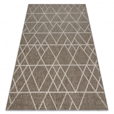  Fonott sizal floorlux szőnyeg 20508 taupe / pezsgő HÁROMSZÖGEK 120x170 cm lakástextília