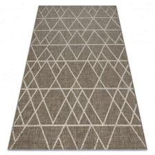 Fonott sizal floorlux szőnyeg 20508 taupe / pezsgő HÁROMSZÖGEK 140x200 cm lakástextília