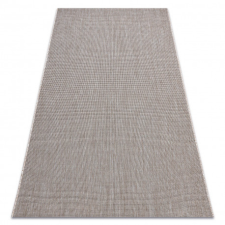 Fonott sizal floorlux szőnyeg 20580 egyszerű, egyszínű - ezüst / fekete 80x150 cm lakástextília