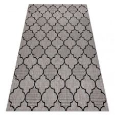  Fonott sizal floorlux szőnyeg 20607 marokkói rácsos ezüst / fekete 200x290 cm lakástextília