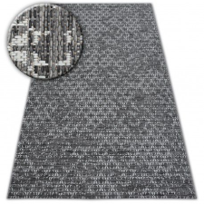 Fonott sizal szőnyeg LOFT 21145 boho elefántcsont/ezüst/szürke 200x290 cm lakástextília