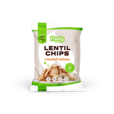 Foody Free gluténmentes lencse chips sülthagymával 50 g előétel és snack
