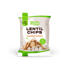 Foody Lencsechips pirított hagymával - 50g előétel és snack