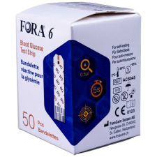 FORA 6-hoz vércukor teszt 50 db gyógyhatású készítmény