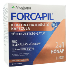 Forcapil Keratin+ hajerősítő kapszula 120+60db vitamin és táplálékkiegészítő