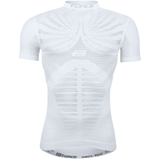 Force Swelter póló - funkcionális, rövid ujjú, fehér, XS-S biciklis mez