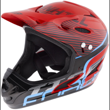 Force Tiger downhill, piros-fekete-kék L-XL (8592627128240) kerékpáros sisak
