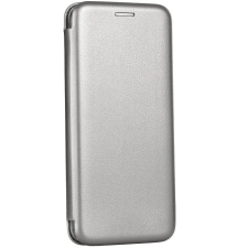 Forcell Apple iPhone 15, Oldalra nyíló tok, stand, Forcell Elegance, szürke tok és táska