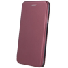 Forcell Apple iPhone 15 Pro Max, Oldalra nyíló tok, stand, Forcell Elegance, bordó