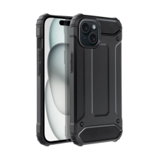 Forcell Armor hátlap tok, Apple iPhone 15, fekete tok és táska