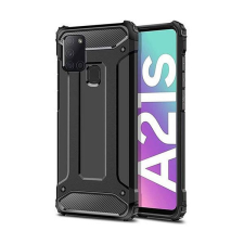 Forcell Armor hátlap tok Samsung A217 Galaxy A21s, fekete tok és táska