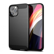 Forcell Carbon Apple iPhone 14 Pro hátlap tok fekete (67607) (FO67607) - Telefontok tok és táska