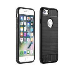 Forcell Carbon Apple iPhone 5/5S/SE hátlaptok fekete  (21191) (21191) tok és táska