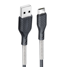 Forcell Carbon kábel USB-Micro 2,4A CB-03A fekete 1 méter kábel és adapter