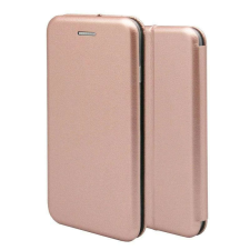 Forcell Elegance Huawei P40 oldalra nyíló mágneses könyv tok szilikon belsővel rozéarany tok és táska