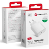 Forcell F-Energy TFK-TC-25WPD USB-C töltő adapter, PD, QC4.0, 3A, 25W, fehér (ZASFORCELL TYPC 3A 25W PD I QC 4.0)
