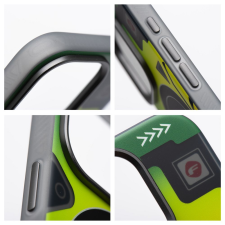 Forcell F-Protect MagSafe-kompatibilis tok iPhone 16 - zöld mintás tok és táska