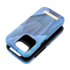 Forcell F-Protect Mirage Apple iPhone 15 Pro Magsafe kompatibilis hátlap tok madártoll minta kék