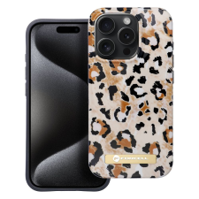 Forcell F-PROTECT Mirage MagSafe-kompatibilis tok iPhone 15 Pro - barna tok és táska