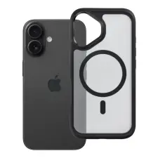 Forcell F-Protect Smoke Hybrid Premium MagSafe-kompatibilis tok iPhone 16 fekete tok és táska
