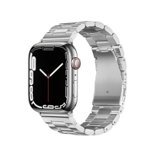 Forcell FA10 Apple Watch 42/44/45/49mm fém szíj, ezüst okosóra kellék