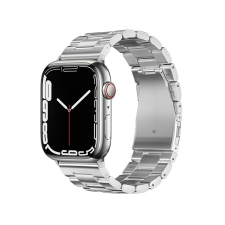 Forcell FA10 Apple Watch 42/44/45/49mm fém szíj, ezüst okosóra kellék
