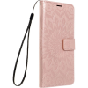Forcell Mezzo Flipes Tok iPhone 12/12 Pro Mandala Rose Gold Telefontok (5903396105135)