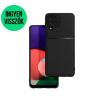 Forcell Noble hátlap tok, Samsung Galaxy A22 5G, fekete